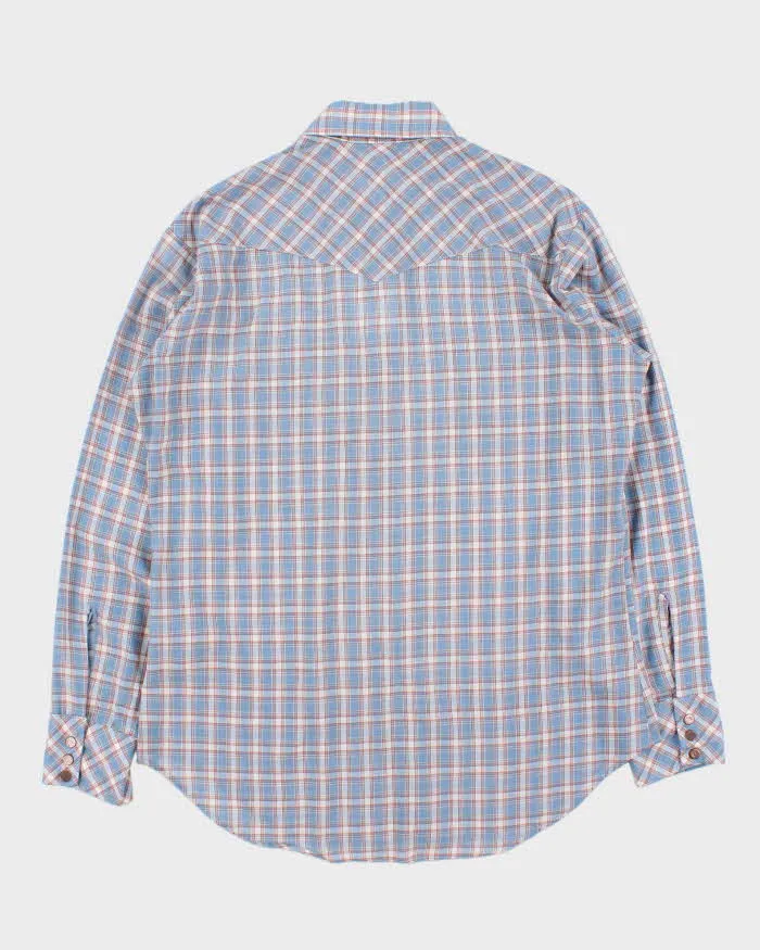 Vintage 1979 Levi's White Tab Plaid Snap Button Long Sleeve Western Shirt - L sold by Rokit product image thumbnail 2