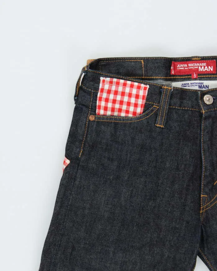 Vintage AW2009 Junya Watanabe Comme des Garcons x Levi's 505 Raw Japanese Denim Gingham Straight Leg Jeans - W29 L28 sold by Rokit product image thumbnail 4