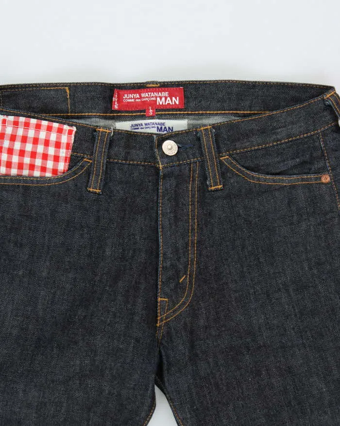 Vintage AW2009 Junya Watanabe Comme des Garcons x Levi's 505 Raw Japanese Denim Gingham Straight Leg Jeans - W29 L28 sold by Rokit product image thumbnail 3