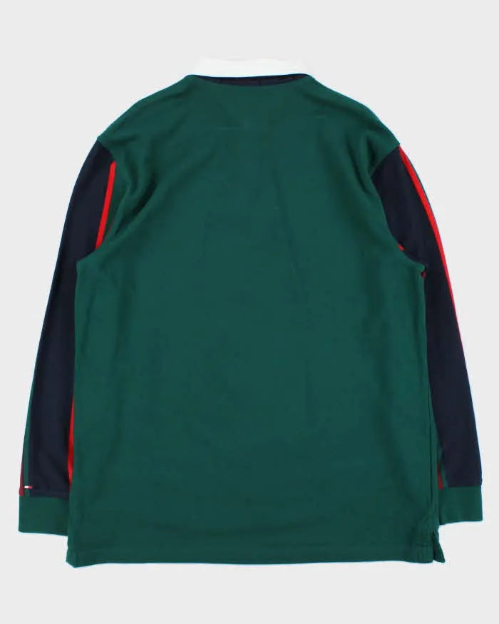 Vintage Y2K 00s Tommy Hilfiger Colour Block Striped Sleeve Rugby Shirt - XL sold by Rokit product image thumbnail 2