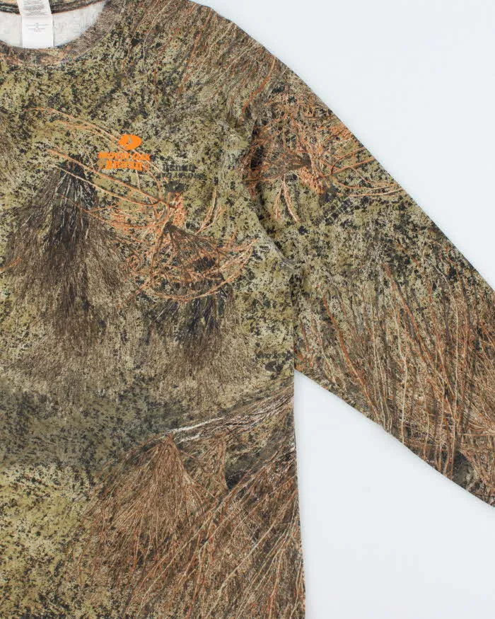 Vintage Mossy Oak Brush Camo Crewneck Long Sleeve T-Shirt - XL sold by Rokit product image thumbnail 3