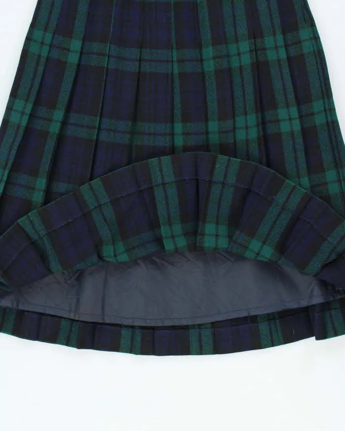 Vintage 1990s Laird Portch Made In Scotland Women's Tartan Wool Pleated Skirt - S sold by Rokit product image thumbnail 4