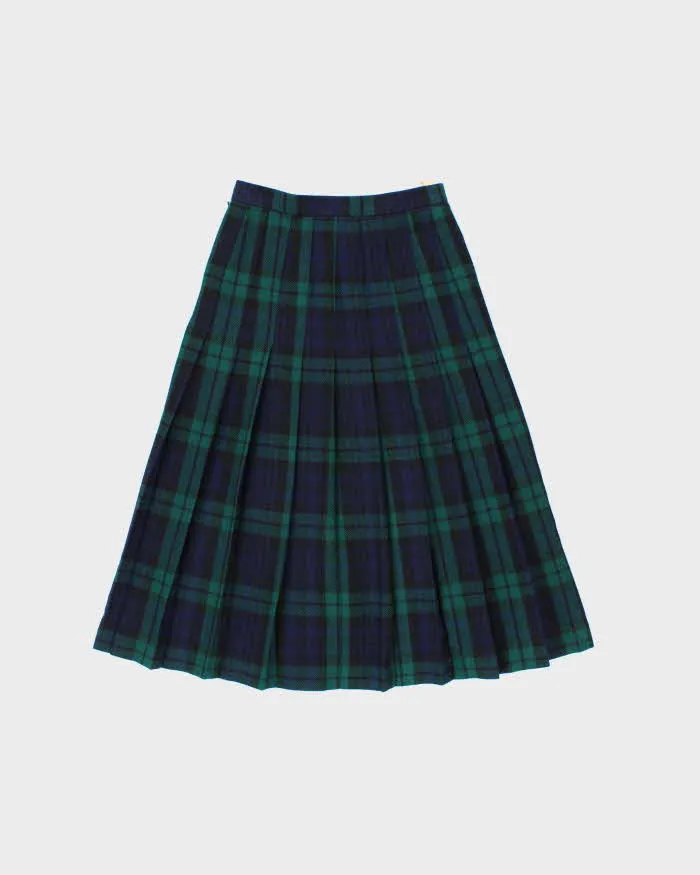 Vintage 1990s Laird Portch Made In Scotland Women's Tartan Wool Pleated Skirt - S sold by Rokit product image thumbnail 2