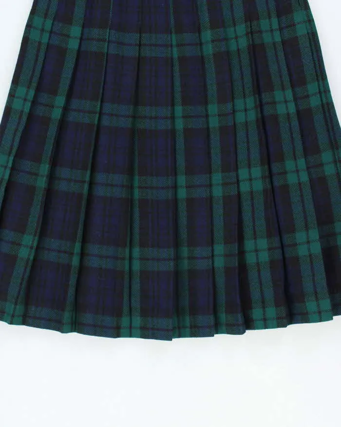Vintage 1990s Laird Portch Made In Scotland Women's Tartan Wool Pleated Skirt - S sold by Rokit product image thumbnail 3