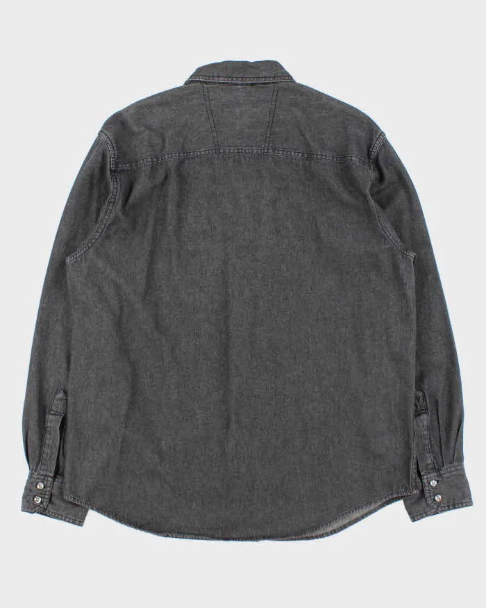 Vintage Y2K 00s Nautica Jeans Stone Wash Long Sleeve Denim Shirt - L sold by Rokit product image thumbnail 2