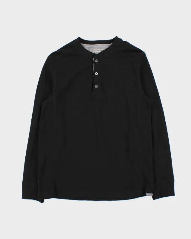 Vintage Eddie Bauer Heavyweight Long Sleeve Henley Waffle T-Shirt - M sold by Rokit