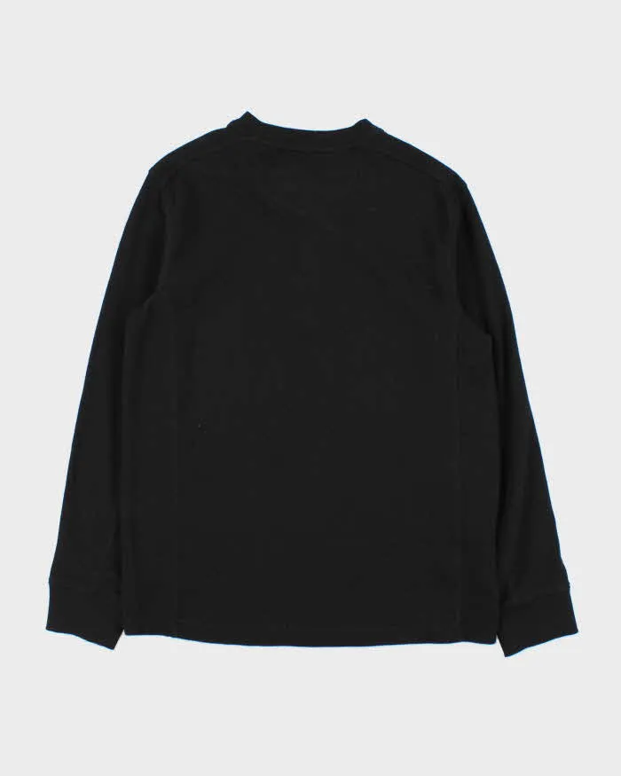 Vintage Eddie Bauer Heavyweight Long Sleeve Henley Waffle T-Shirt - M sold by Rokit product image thumbnail 2