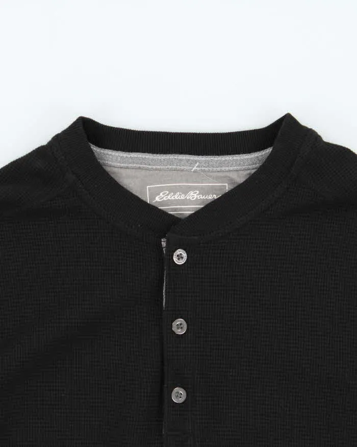 Vintage Eddie Bauer Heavyweight Long Sleeve Henley Waffle T-Shirt - M sold by Rokit product image thumbnail 3