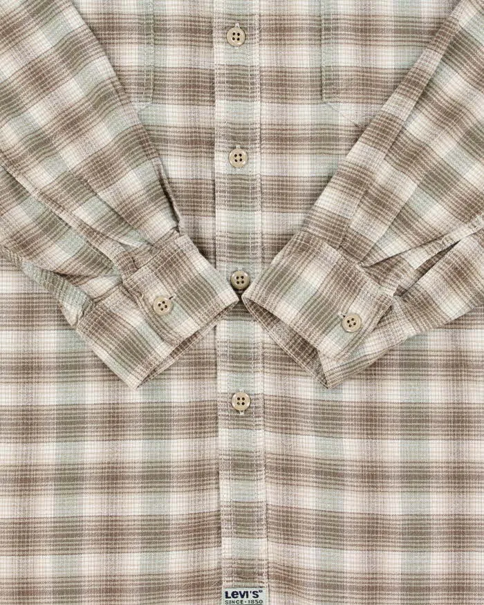 Vintage 1996 Levi's Made In USA Plaid Long Sleeve Flannel Shirt - M sold by Rokit product image thumbnail 4