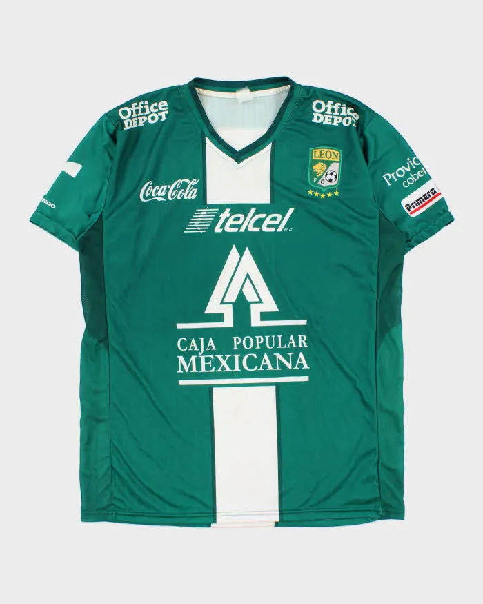 Vintage 2013-14 Club Leon Mexican League Home Football Jersey - L sold by Rokit