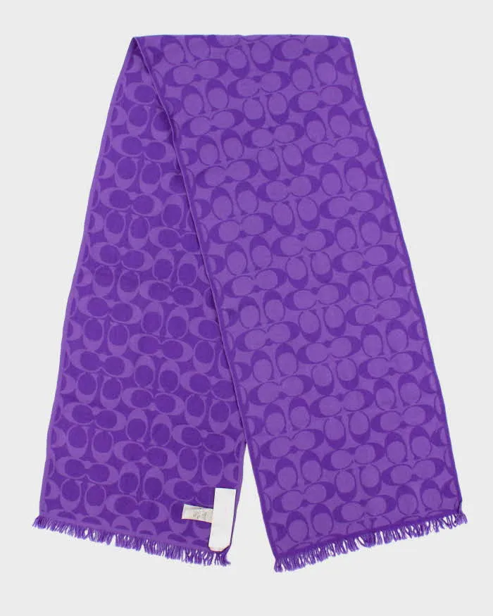 Vintage Y2k 00s Coach Merino Wool Scarf sold by Rokit product image thumbnail 2