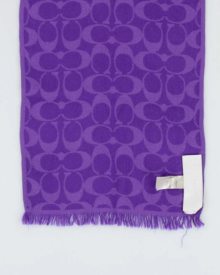 Vintage Y2k 00s Coach Merino Wool Scarf sold by Rokit product image thumbnail 5