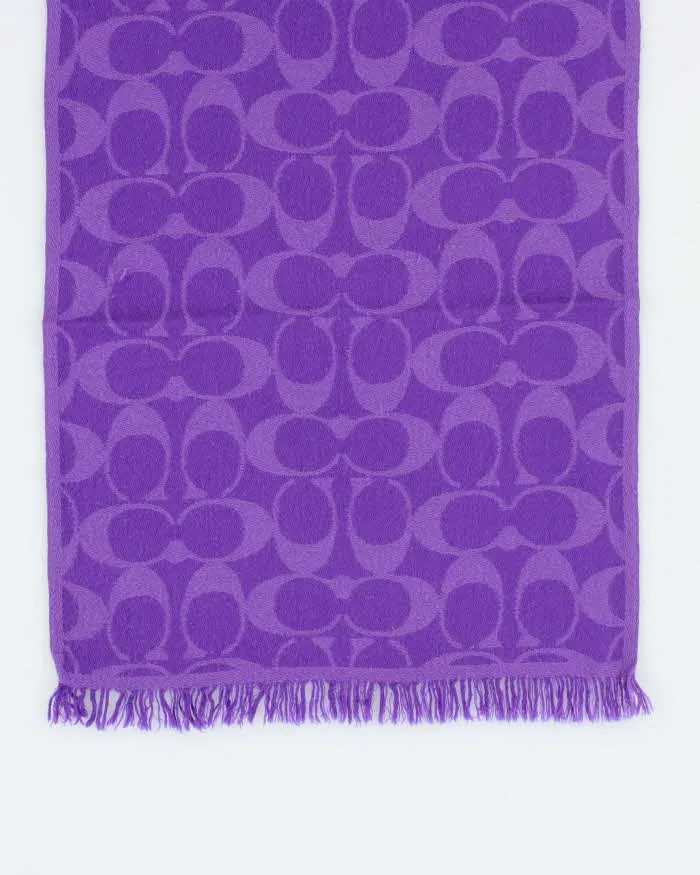 Vintage Y2k 00s Coach Merino Wool Scarf sold by Rokit product image thumbnail 4