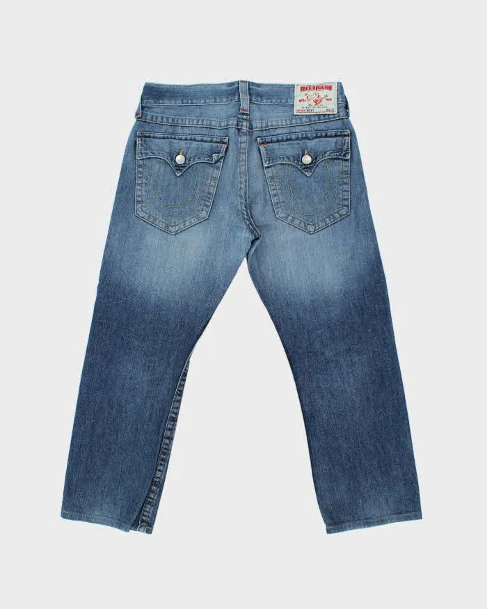 Vintage Y2K 00s True Religion Ricky Flap Made In USA Straight Leg Denim Jeans - W35 L28 sold by Rokit product image thumbnail 2