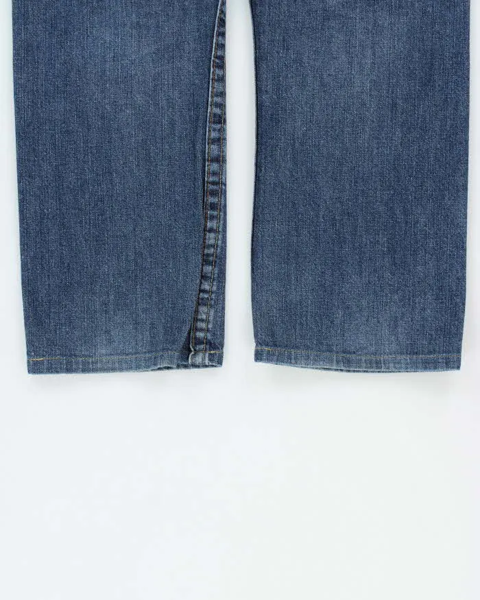 Vintage Y2K 00s True Religion Ricky Flap Made In USA Straight Leg Denim Jeans - W35 L28 sold by Rokit product image thumbnail 5