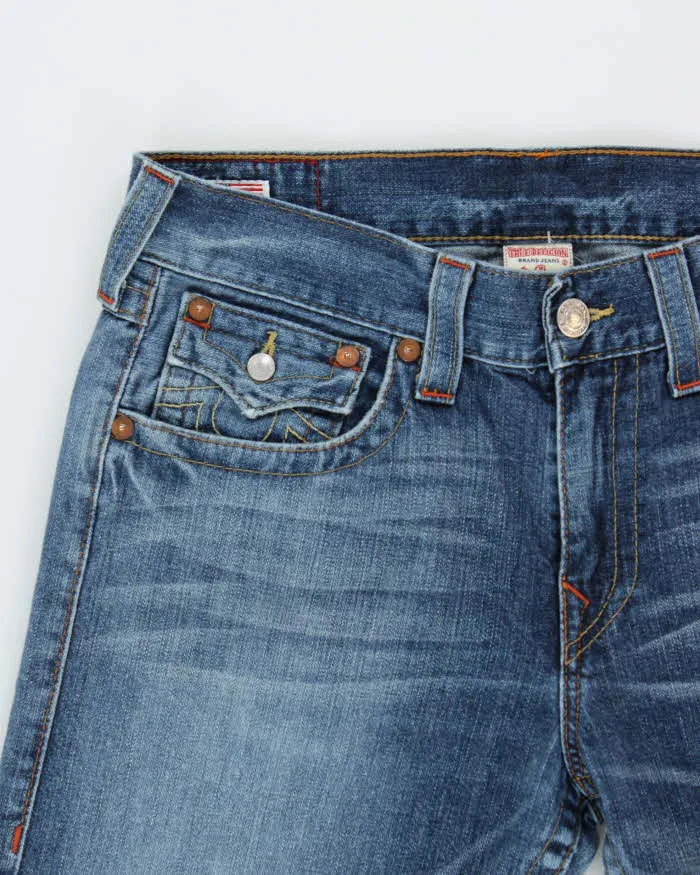 Vintage Y2K 00s True Religion Ricky Flap Made In USA Straight Leg Denim Jeans - W35 L28 sold by Rokit product image thumbnail 3