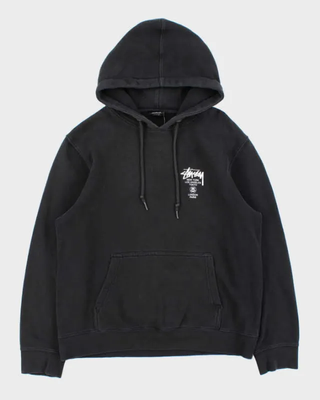 Vintage Stussy World Tour Made In USA Pullover Hoodie - M sold by Rokit