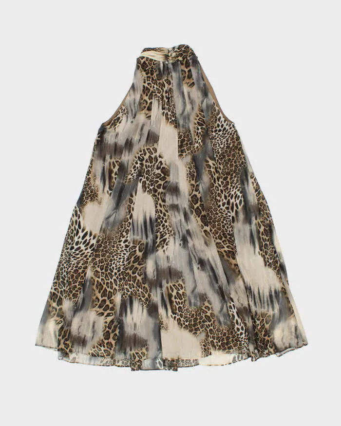Vintage Y2k 00s Joseph Ribkoff Animal Print High Neck Dress - S sold by Rokit product image thumbnail 2