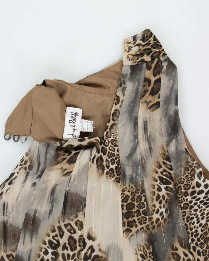 Vintage Y2k 00s Joseph Ribkoff Animal Print High Neck Dress - S sold by Rokit product image thumbnail 5