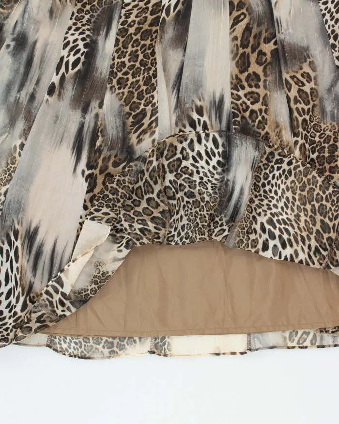 Vintage Y2k 00s Joseph Ribkoff Animal Print High Neck Dress - S sold by Rokit product image thumbnail 4