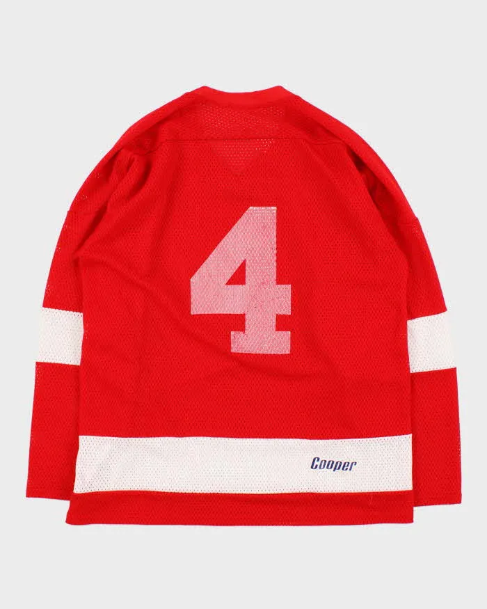 Vintage 1980s Cooper 'Coca Cola' Canadian Amateur Ice Hockey Jersey - L sold by Rokit product image thumbnail 2
