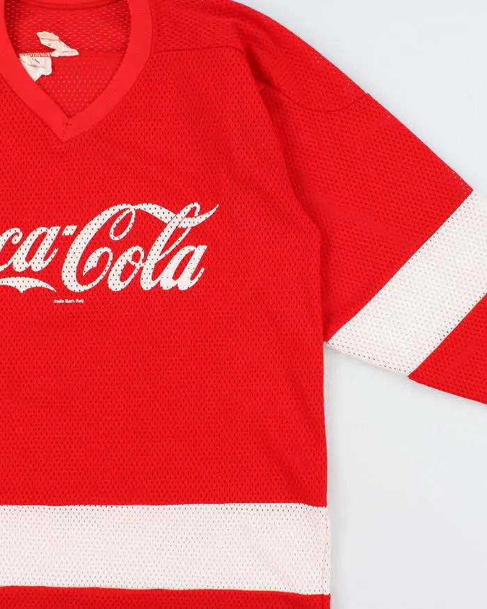 Vintage 1980s Cooper 'Coca Cola' Canadian Amateur Ice Hockey Jersey - L sold by Rokit product image thumbnail 3