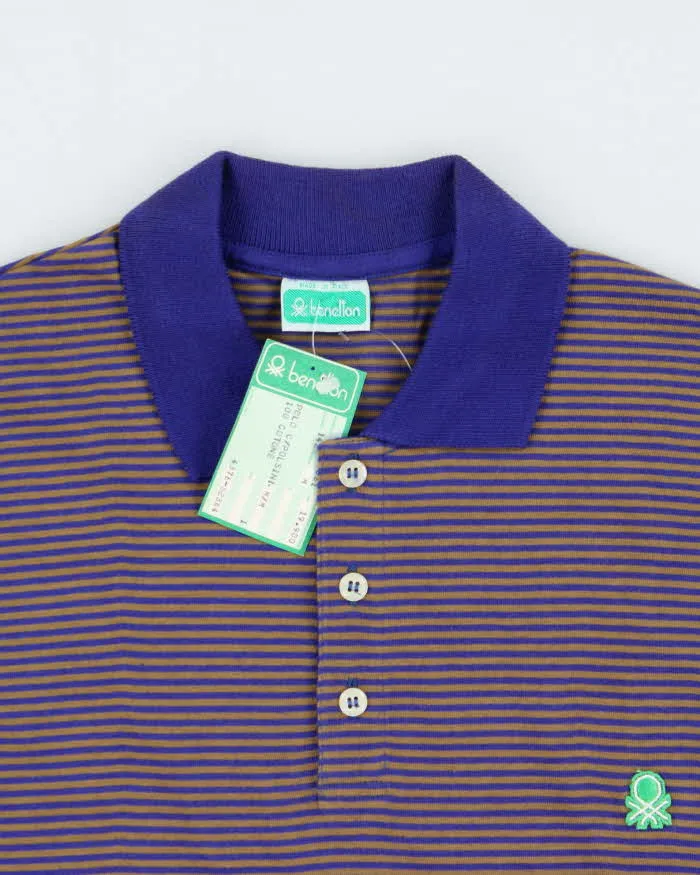 DSWT 1980s Benetton Stripe Polo Shirt - M sold by Rokit product image thumbnail 5