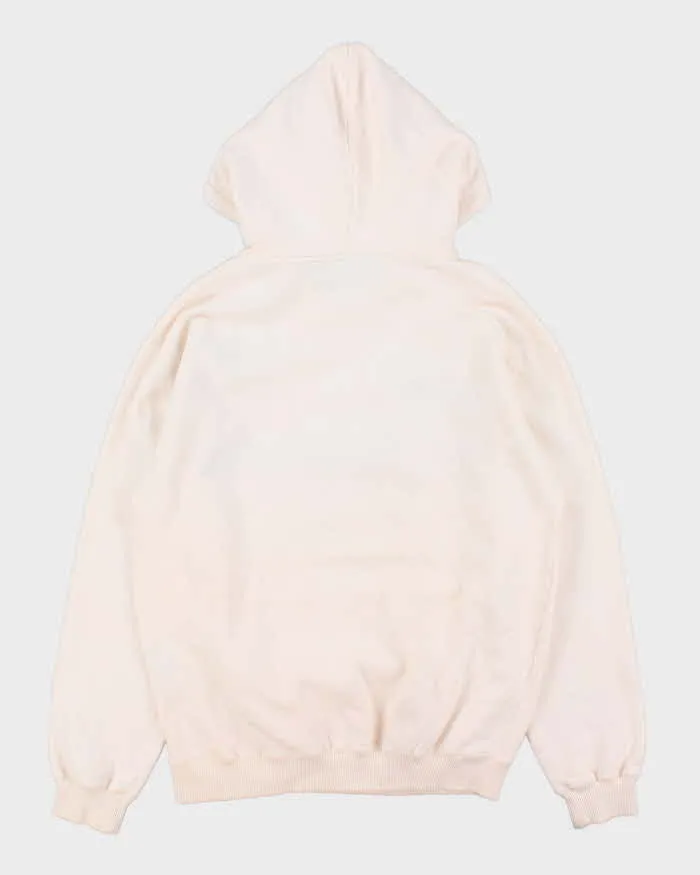 Vintage Early 1990s Polo Ralph Lauren Indonesia Embroidered Spell Out Pale Pink Pullover Hoodie - L sold by Rokit product image thumbnail 2