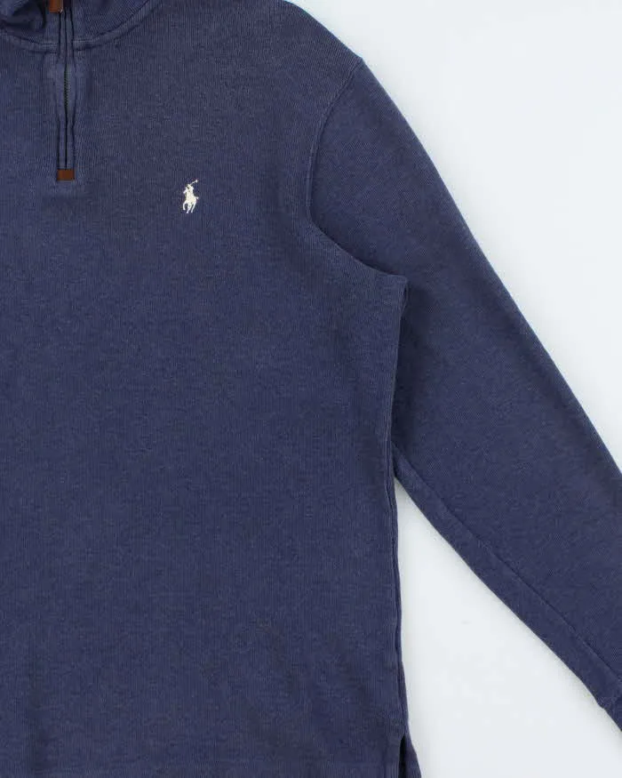 Vintage Y2K 00s Polo Ralph Lauren Classic Quarter-Zip Sweatshirt - L sold by Rokit product image thumbnail 3
