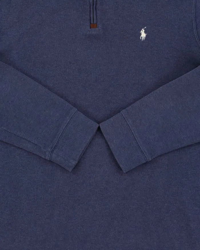 Vintage Y2K 00s Polo Ralph Lauren Classic Quarter-Zip Sweatshirt - L sold by Rokit product image thumbnail 4
