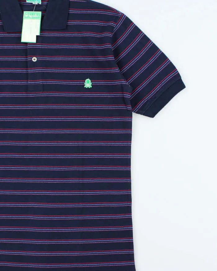 DSWT 1980s Benetton Stripe Polo Shirt - L sold by Rokit product image thumbnail 3