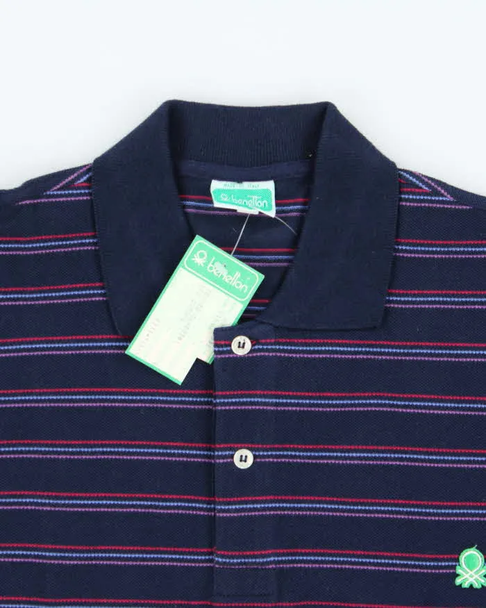 DSWT 1980s Benetton Stripe Polo Shirt - L sold by Rokit product image thumbnail 5