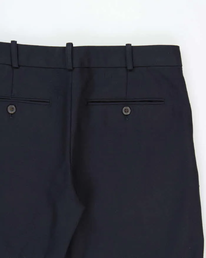 Vintage Y2K 00s Ralph Lauren Made In Italy Women's Wool Striped Wide Leg Trousers - W30 L32 sold by Rokit product image thumbnail 4