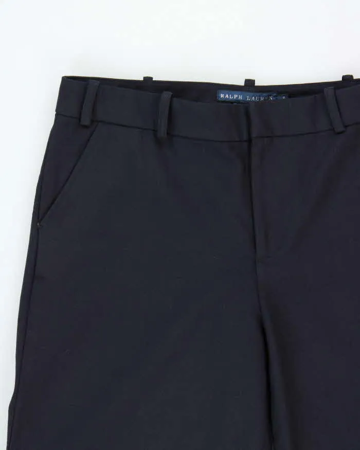 Vintage Y2K 00s Ralph Lauren Made In Italy Women's Wool Striped Wide Leg Trousers - W30 L32 sold by Rokit product image thumbnail 3