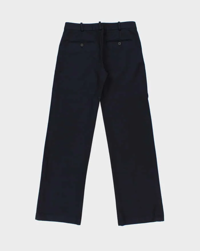 Vintage Y2K 00s Ralph Lauren Made In Italy Women's Wool Striped Wide Leg Trousers - W30 L32 sold by Rokit product image thumbnail 2