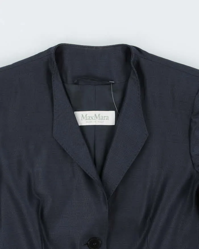 Vintage Y2K 00s MaxMara Silk Wool Blend Women's Single Breasted Blazer - S sold by Rokit product image thumbnail 5