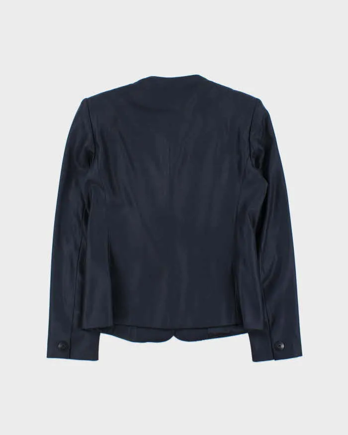 Vintage Y2K 00s MaxMara Silk Wool Blend Women's Single Breasted Blazer - S sold by Rokit product image thumbnail 2