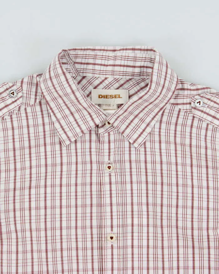 Vintage Y2K 00s Diesel Check Long Sleeve Epaulettes Shirt - S sold by Rokit product image thumbnail 5