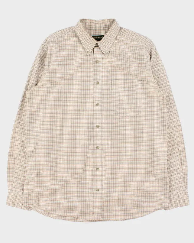 Vintage Eddie Bauer Oversized Check Long Sleeve Shirt - L sold by Rokit