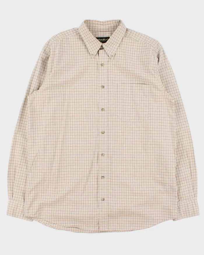 Vintage Eddie Bauer Oversized Check Long Sleeve Shirt - L sold by Rokit