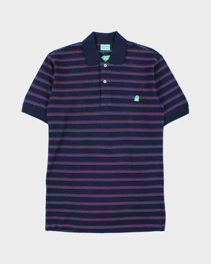 DSWT 1980s Benetton Stripe Polo Shirt - M sold by Rokit