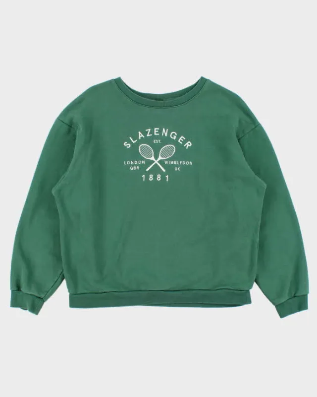 Vintage Y2K 00s Slazenger Embroidered Women's Crewneck Sweatshirt - M sold by Rokit