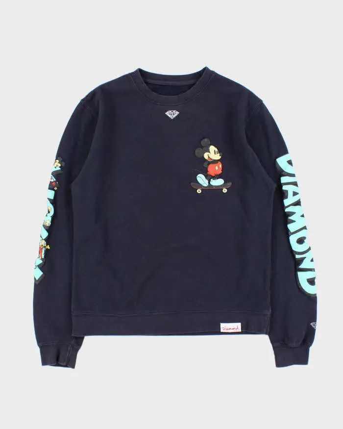 Vintage Disney x Diamond Supply Co. Micky Mouse Crewneck Sweatshirt - S sold by Rokit