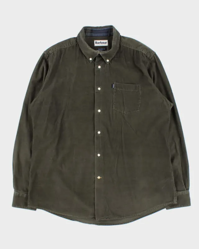 Vintage Barbour Stapleton Morris Tailored Fit Long Sleeve Corduroy Shirt - XL sold by Rokit