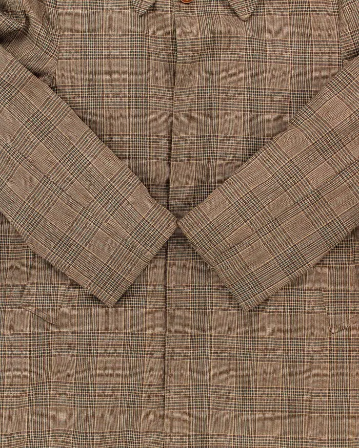 Vintage 1970s London Fog Wool Layer Lined Glen Check Over Coat - L sold by Rokit product image thumbnail 4