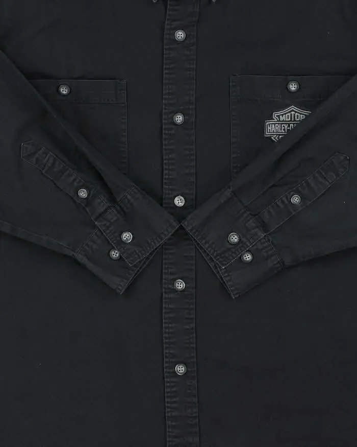 Vintage Harley Davidson Embroidered Flame Long Sleeve Shirt - XL sold by Rokit product image thumbnail 4