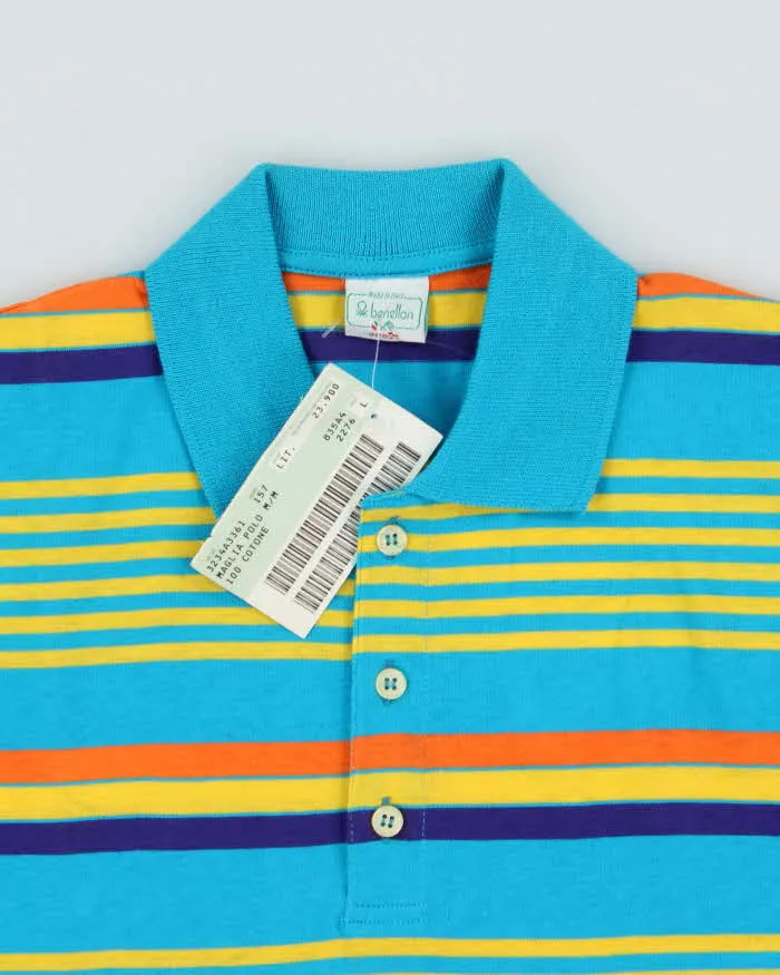 DSWT 1980s Benetton Stripe Polo Shirt - L sold by Rokit product image thumbnail 5
