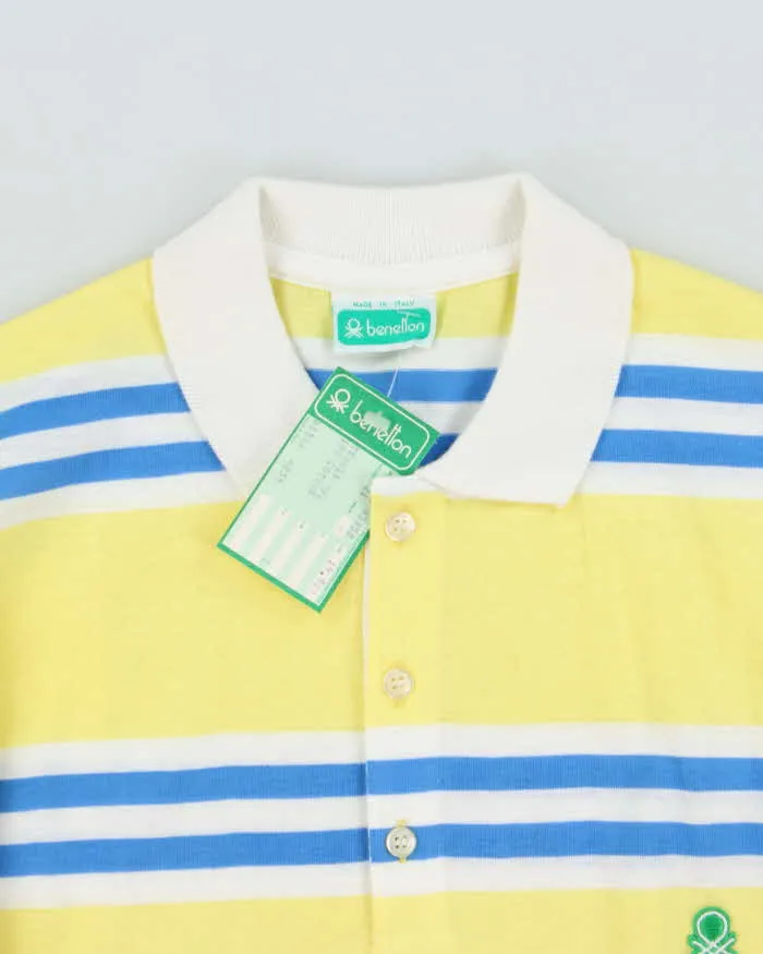 DSWT 1980s Benetton Stripe Long Sleeve Polo Shirt - M sold by Rokit product image thumbnail 5