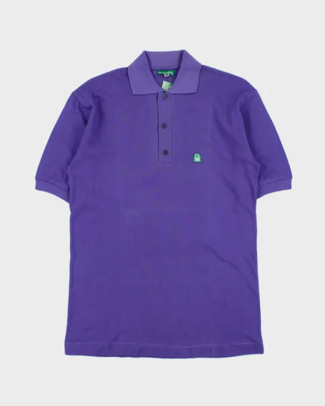 DSWT 1980s Benetton Short Sleeve Polo Shirt - M made by United Colors Of Benetton