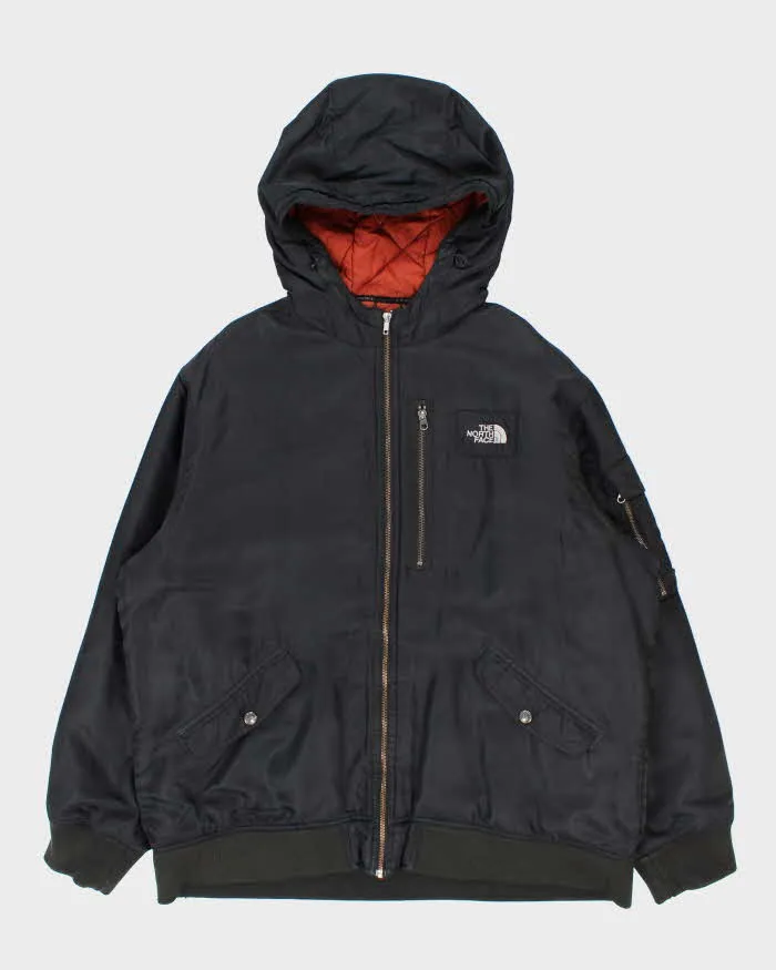 Vintage Y2K 00s The North Face Quilted Satin Hooded Bomber Jacket - XXL sold by Rokit